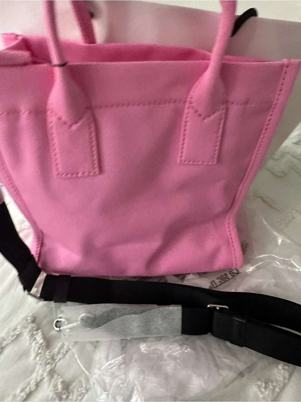 Marc Jacobs Pink Canvas Logo Tote